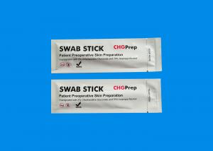 China Surgical CHG Chlorhexidine Oral Swabs Stick Sterile Foam Alcohol Prep Swabs Disposable on sale