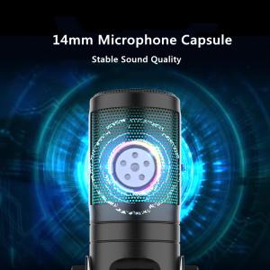 Stereo Computer Microphone With Mute Button Compatible MacOS Windows
