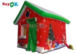 China Outdoor Inflatable Holiday Decorations Inflatable Christmas House 4.6x4.6x5mH on sale