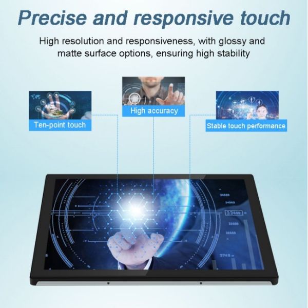 Cheap Price All in One Touch LCD Display 21.5 inch Fully-sealed industrial panel PCs 1920*1080 Monitor