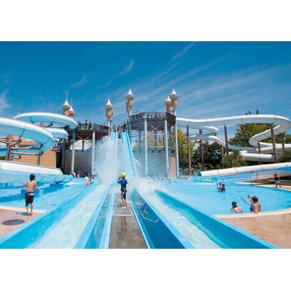 400 Riders / H Capacity Water Park Pool Slides Splinter Works Slide Collection
