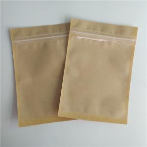 China Cherry Seed Coffee Sachet Pillow Custom Paper Bags Recyclable Durable With Window on sale