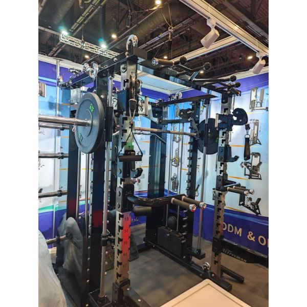 Complete Strength Training System: Power Cage, Squat Rack, and Multi-Functional Smith Machine