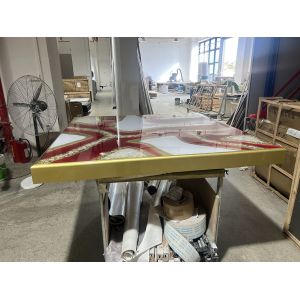Buy cheap Luxury Resin Art Table For Villas & High-End Studios , Non-Toxic Custom Epoxy from wholesalers