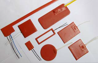 Flexible Silicone Rubber Heater Pad / Sheet Arlon Silicone / PI Material