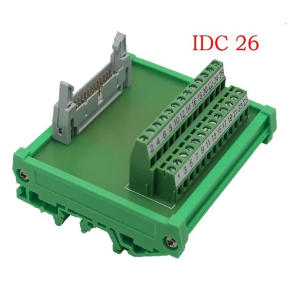 Buy IDC26 26pin Header Breakout Board Terminal Block Connector PLC adapter Interface at wholesale prices