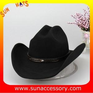 China Fashion hot sale Western cowboy hats for mens,100% Australia wool felt hats for boys on sale
