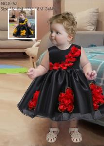 China Knee Length Little Princess Dress Round Neck Fashionable Customization on sale