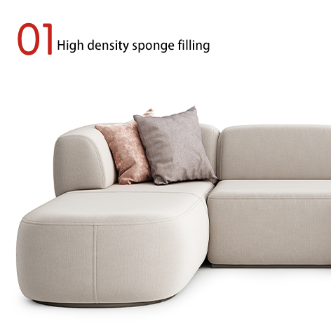 Support customization Nordic Minimalism Sofa Set for Office/Bedroom Innovative Arc Fabric for Traditional Living Apartment or Villa Use