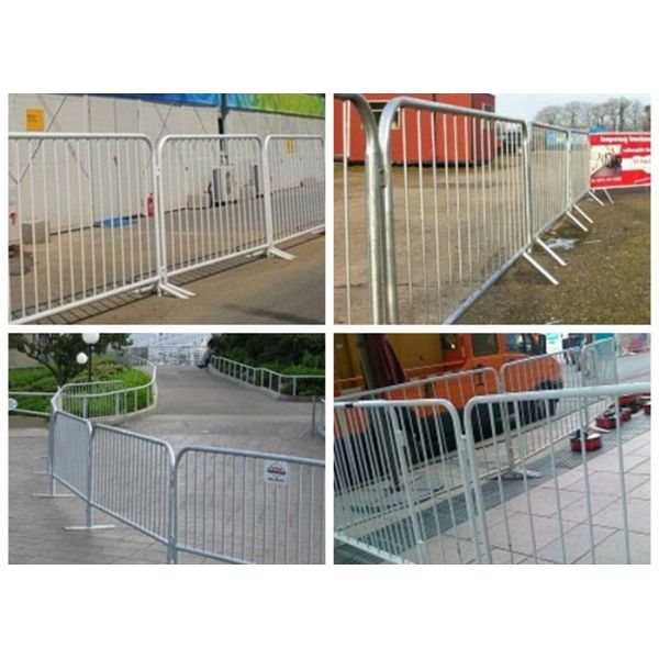 Galvanized Temporary Construction Fence Movable Traffic Control Barrier Fence