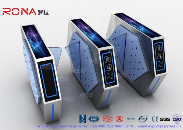 Buy Access Control Automatic Flap Barrier Gate Walk Through Optical Turnstile at wholesale prices