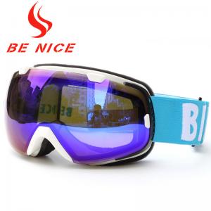 Interchangeable Spherical Mirrored Ski Goggles Dual Lens UV Protection