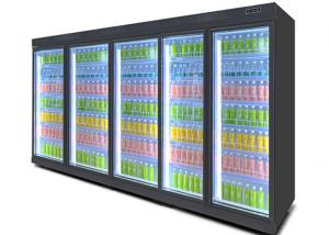 China Multi Doors Supermarket Upright Glass Door Commercial Beverage Display Cooler on sale