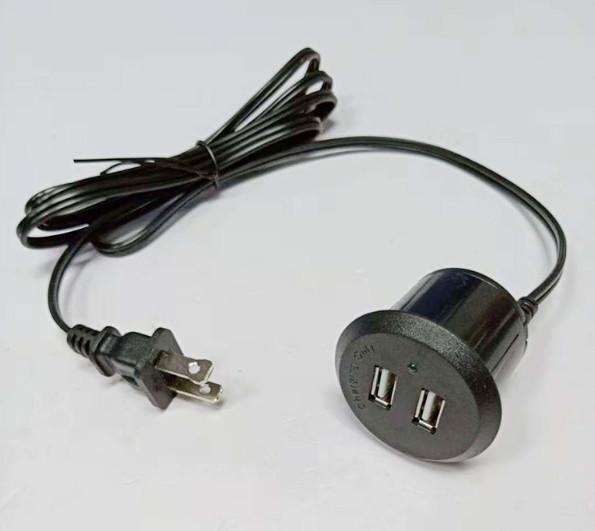 Buy UL Certified Dual USB Power Adapter Conference Table Socket / USB Charger Socket at wholesale prices