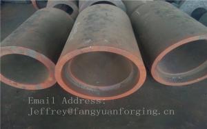 Quality C15 Forged Sleeves Forged Tube / Block with hole Forged Ring Normalized And Proof Machined for sale