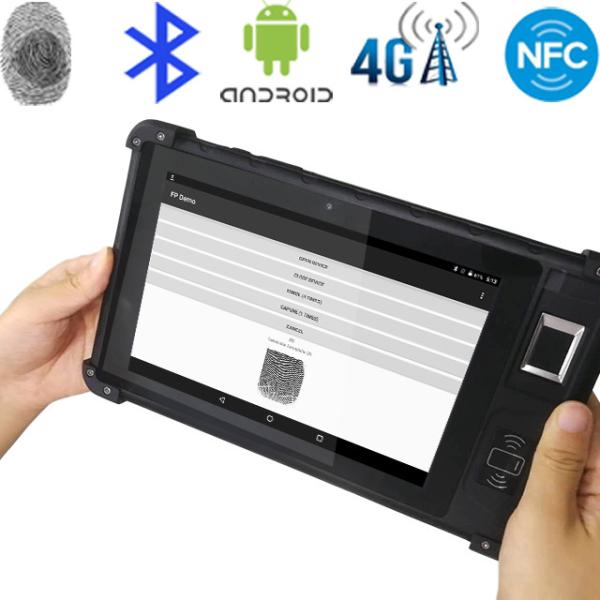 Buy FP08 Biometric fingerprint device with GPRS WIFI Bluetooth RFID NFC on Android 7.0 at wholesale prices