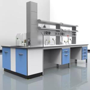 Quality Office Building Lab Island Bench Epoxy Lab Table With Sink for sale