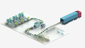 Quality Palletizing Carton Automated Packaging Lines Servo Motor ODM for sale