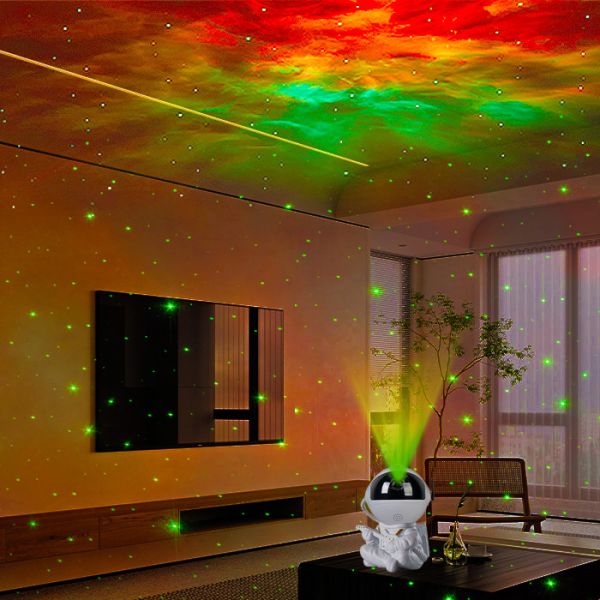 Remote Control Space Star Projector For Bedroom ABS PVC Material