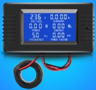 China 100A Digital Meter Ammeter Voltmeter With Coil CT LCD Display CE FCC on sale