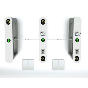 Fingerprint ESD Turnstile Gate System , Automatic Entry Access Control System