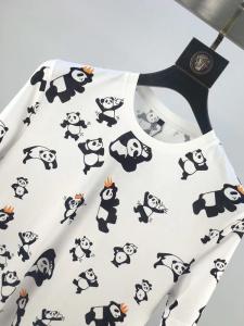 Quality Best quality Unisex  100% Cotton T Shirt Women Quick-drying Full Panda Printing T-shirt for sale