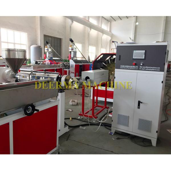 Buy OMRON Temperature Controller and ABB Frequency Controller PVC Water Hose Pipe Machine / Pvc Garden Hose Production Machine Line at wholesale prices