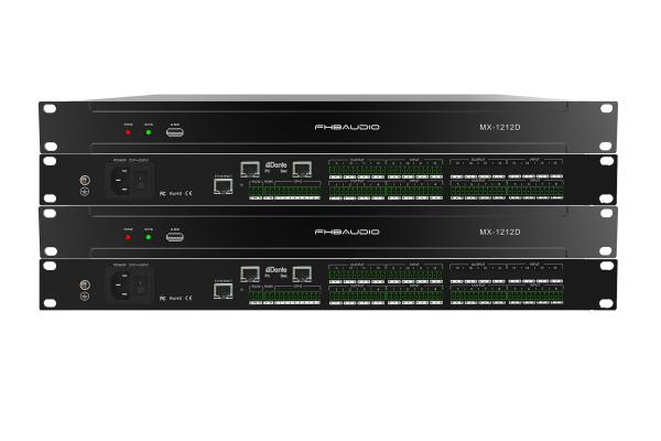 Full Function Matrix Remix Dante DSP Processor 12X12 Network Audio Processor