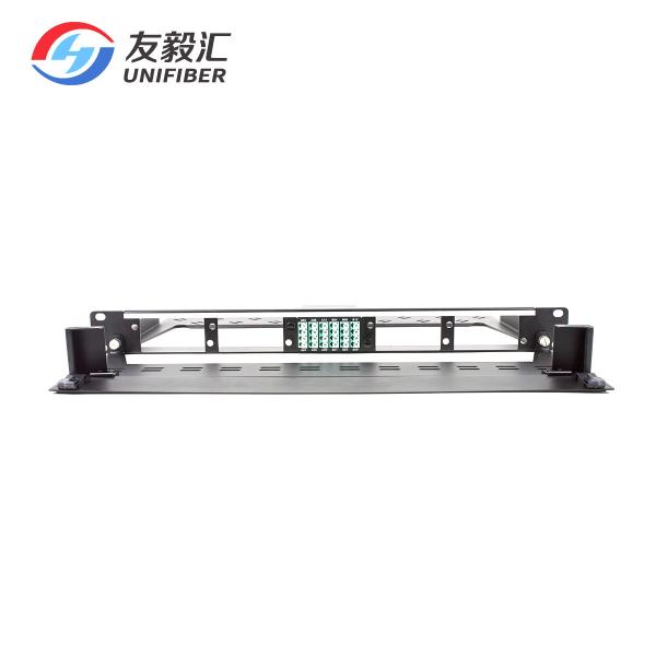 Buy Ultra high Density MPO MTP Patch Panel 1U 120F 5x24F separate Cassette Module with OM3 Quad LC at wholesale prices