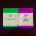 Flat color Printed PET laminate Resealable Plastic Ziplock Bags for Cosmetics