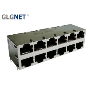 Stacked RJ45 Multiple Port Connectors