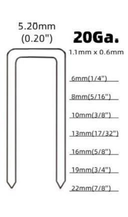 FSF-422J Electric Stapler Tacker Staple Gun 20gauge Narrow Crown