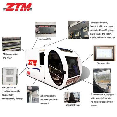 5.ZTL146 luffing jib crane cabin 2
