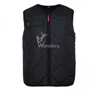 China Men's Unique Lightweight Puffer Vest No Sleeve black quilted bodywarmer on sale
