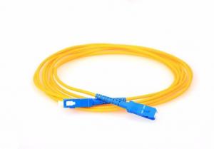 Quality Military FTTH Indoor Fiber Optic Patch Cord Cable With SC UPC Male Connector for sale
