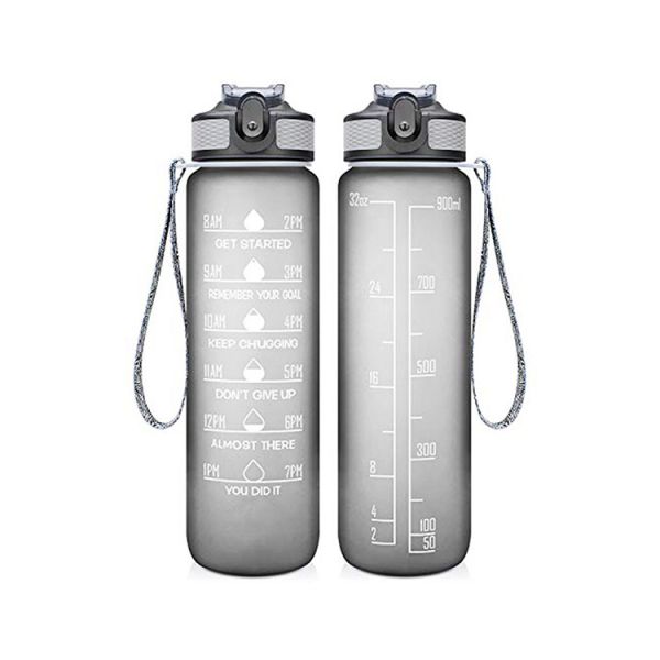 UV Heat Transfer Plastic Sports Water Bottles Round Cup Gym Sports Bottle