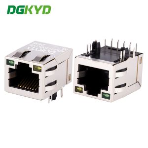 Quality KRJ-H202GYENL RJ45 With Light / Transformer , Network Interface Ethernet Integrated Gigabit Connector for sale