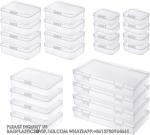 Mixed Sizes Rectangular Empty Mini Clear Plastic Organizer Storage Box