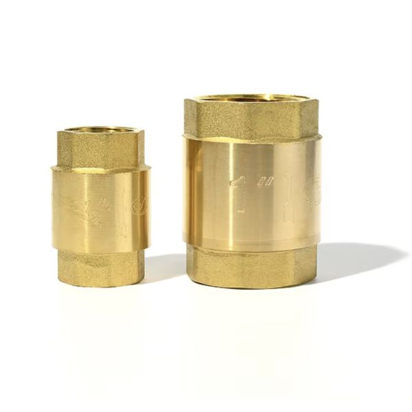 Brass Spring Check Valve 1/2 inch Check Valve Brass Male Thread Check Valve Connector Tool Vertical Check Valve