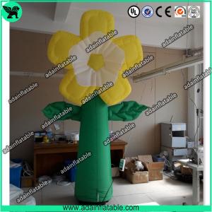 Quality Summer Holiday Event Party Decoration Inflatable Yellow Flower With LED Light for sale