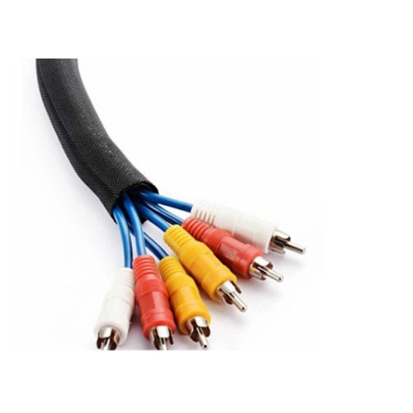 Polyester Self Wrapping Split Braided Sleeving Automobile Wire Harness Application