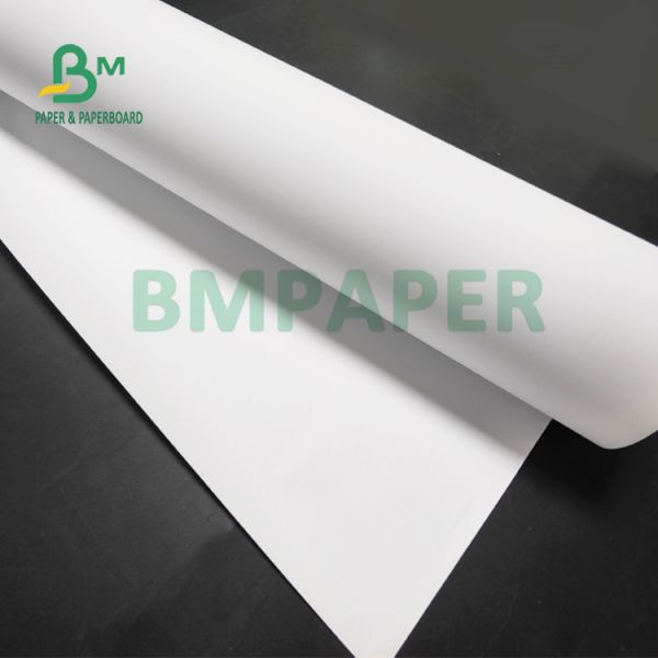 100gsm 180gsm Signle Side Coated CAD Matte Paper Roll For Graphics 24" x 100'
