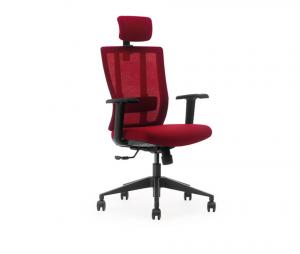 China Red / Black Ergonomic Office Chair With Arms For Call Center 10 Years Warranty on sale