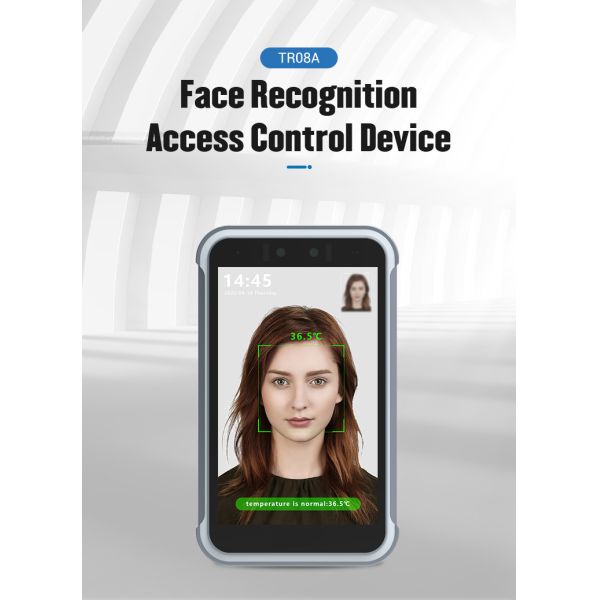 CE FCC Facial Recognition Access Control System 8.0 Inch Screen For Hotel / Office