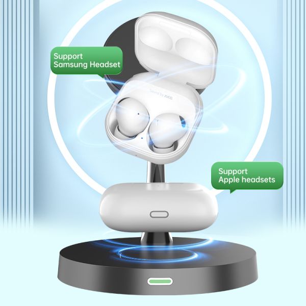 15W 3-IN-1 Wireless Charger Strong Magnetic Attachment More Convenient