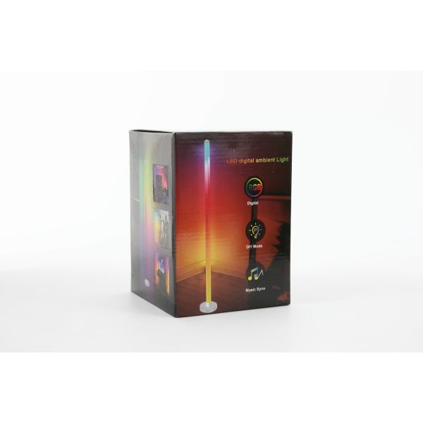 Smart Ambient Floor Light 1.5M 5V 5050 RGBIC Indoor Home Decor Smart Corner Lamp With Bluetooth Remote