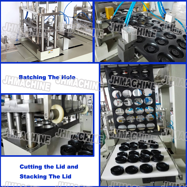 Plastic Cup lid Thermorforming Machine/Big forming erea high efficency for Jelly cup