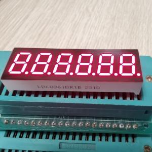 Quality Super Bright Red 7 Segment LED Display 6 Digit 0.36inch Common Anode for sale