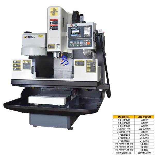 Buy Vertical 3 Axis CNC VMC Milling Machine High Precision With Strong Rigidity at wholesale prices