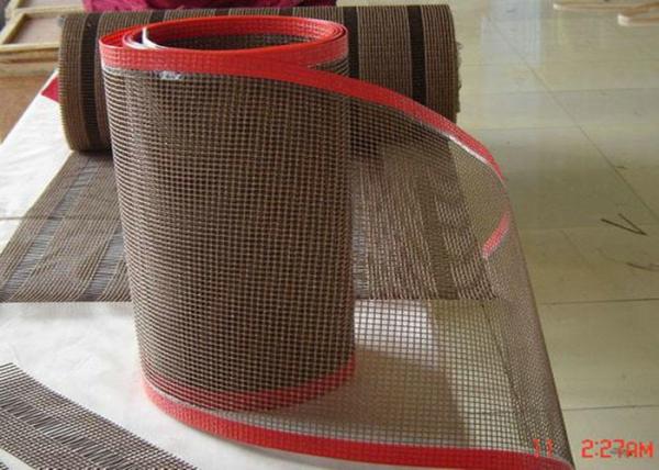 Buy High Temperature Resistant Open Fiberglass PTFE Mesh Edge Reinforced Non Sticky at wholesale prices